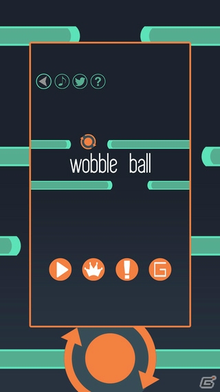 行く手をさえぎるバーのスキマを進め！iOS/Android「Wobble Ball」が配信開始の画像1