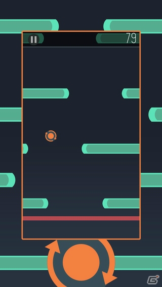 行く手をさえぎるバーのスキマを進め！iOS/Android「Wobble Ball」が配信開始の画像2