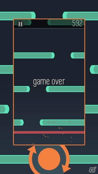 行く手をさえぎるバーのスキマを進め！iOS/Android「Wobble Ball」が配信開始の画像3