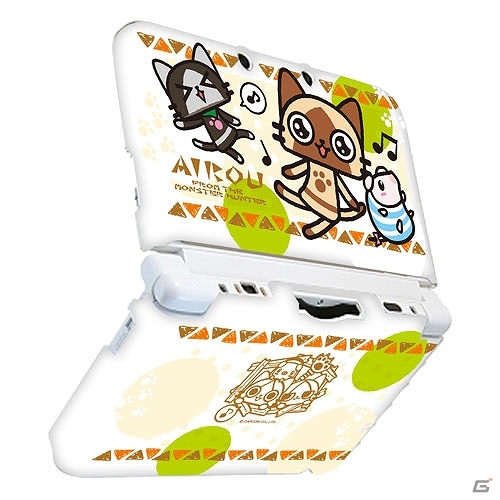 ニンテンドー3DS LLをアイルー仕様にドレスアップできるセットが登場＆新作アイルーぬいぐるみが10月下旬よりアミューズメント施設に随時投入開始の画像1
