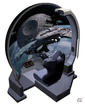 ドームスクリーン筐体で“スター・ウォーズ体験”―AC向けシューティング「スター・ウォーズ：バトル ポッド」が2015年より米国を皮切りに全世界で稼働の画像1