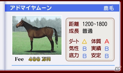 3DS「ダービースタリオンGOLD」インターレースへの参加方法である共有馬への出資、古馬の転厩を詳しく紹介！新たな種牡馬の情報もの画像18