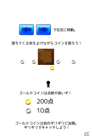 落下してくる岩をギリギリ回避！でもコインを取らなきゃノースコア！iOS/Android「溶岩ジャンプ」が配信の画像4