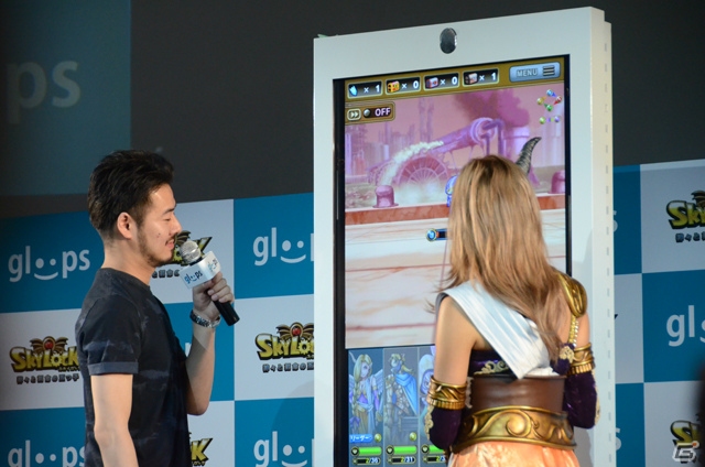 gloopsが年内にネイティブアプリ6タイトルを展開―その先駆けとなる「スカイロック - 神々と運命の五つ子 -」とCMキャラクターのローラさんがお披露目となった発表会をレポートの画像23
