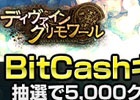 ニコニコアプリ「ディヴァイン・グリモワール」にて「BitCashキャンペーン」が開催―抽選で5,000クレジットが40名にプレゼント