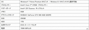 iiyama PC、次世代の高速ハイエンド GPU「GeForce GTX 980」を搭載したゲームパソコン4機種を発売の画像3