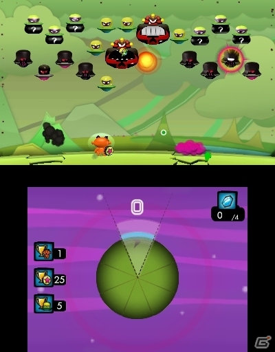 ブロックくずし＆インベーダーがドッキング！宇宙人から惑星を守る3DS向けアクションパズル「小悪魔ココトの宇宙人くずし」が10月22日に配信の画像6