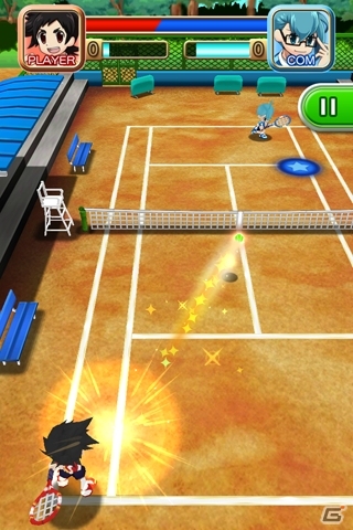 タップ＆フリック操作で爽快テニス！Android「THE テニス」が配信スタートの画像2