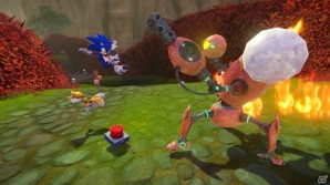 Wii U「ソニックトゥーン 太古の秘宝」バトルで役立つ「サポートウェポン」＆探索のお供「サポートビークル」が公開！物語序盤を飾る舞台も紹介の画像1