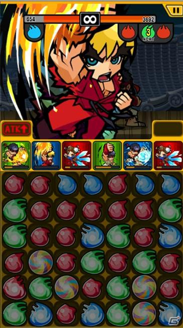 iOS/Android「ストリートファイター パズルスピリッツ」“スピリット”をタップして楽しむパズルの遊び方とは？描き下ろしスキルイラストも紹介の画像6