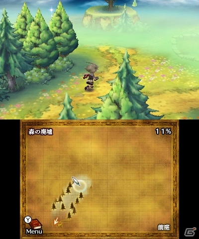 3DS「レジェンド オブ レガシー」移動に合わせて地図が書き込まれるシステム「カートグラフ」を紹介の画像2