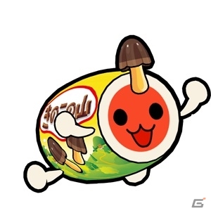 3DS「太鼓の達人 どんとかつの時空大冒険」明治コラボ！きのこの山/たけのこの里/カール衣装のオリジナルきせかえが登場の画像1