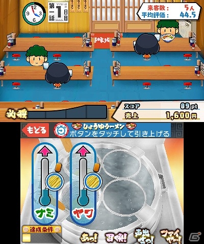 目指せ凄腕ラーメン職人！3DS「@SIMPLE DL シリーズ Vol.33 THE 熱血!炎のラーメン屋」が配信開始の画像5
