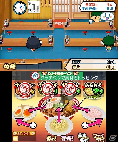 目指せ凄腕ラーメン職人！3DS「@SIMPLE DL シリーズ Vol.33 THE 熱血!炎のラーメン屋」が配信開始の画像7