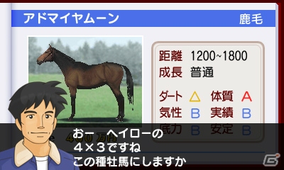 3DS「ダービースタリオンGOLD」にゴールドシップ、ジャスタウェイなど活躍中の競走馬が登場！競走馬の調教方法も詳しく紹介の画像41