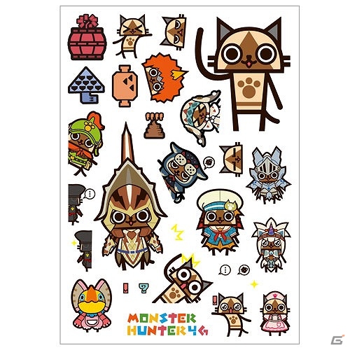 いろいろなアイテムをモンハンでデコろう！「モンスターハンター4G」のデコレーションシールが11月6日より発売の画像13
