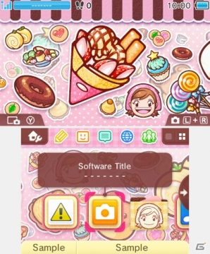 クッキングママ かわいいスイーツ の3dsテーマが配信開始 Homeメニューをかわいく着せ替えよう ゲーム情報サイト Gamer