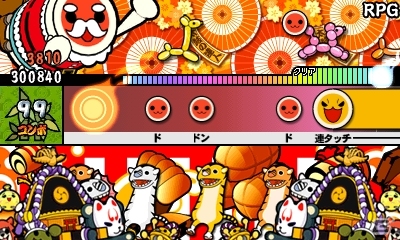 3DS「太鼓の達人 どんとかつの時空大冒険」店頭ポスターに「サンタクロースのきせかえ」QRコードが掲示の画像4
