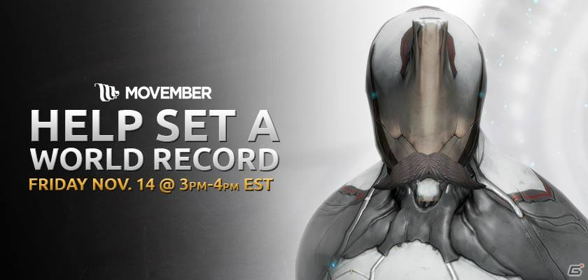 「Warframe」がギネス世界記録に挑戦―「Warframeの中で仮想ひげを着けて同時に集まる人数」記録樹立を目指すの画像1