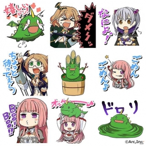 ソーシャルゲーム「攻城戦記◆バハムートグリード」のLINEスタンプが配信開始！の画像2