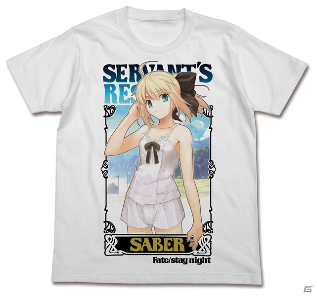 「Fate/stay night」セイバー フルカラーTシャツやTVアニメ版キャラクターたちをモチーフにしたカラビナなどを順次発売の画像2