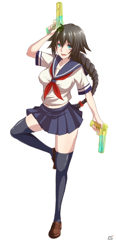 水鉄砲で美少女があんな姿に！dゲーム「セーラー服と水鉄砲」の事前登録が開始の画像2