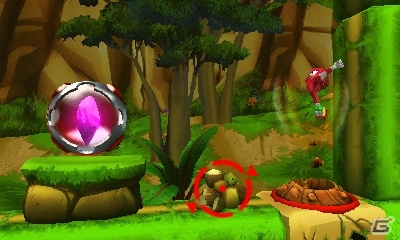 Wii U/3DS「ソニックトゥーン」キャラクター＆アクション紹介第3回「ナックルズ」を紹介―力自慢のパワフルアクションに注目！の画像6