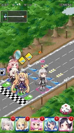 車 女子で しゃなご Ios Android向けスゴロク型レース 車なごコレクション が配信 ゲーム情報サイト Gamer