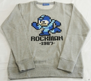 8ビットの「ロックマン」をあしらったオリジナルトレーナーが12月17日よりファッションセンターしまむらで発売の画像1