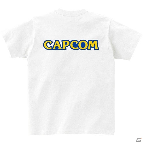 「CAPCOM」のロゴがデザインされたシンプルなTシャツ「CAPCOM Tシャツ（WHITE／BLACK）」12月18日に発売の画像2