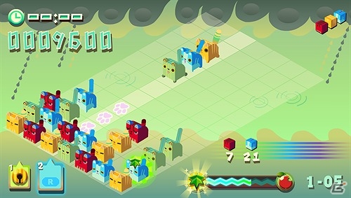 不思議でキュートな生物”ネコブロ”たちに癒されるPS Vita向け落ち物パズルゲーム「にゃんだふる★パズル ネコブロ」が12月24日に配信！の画像1