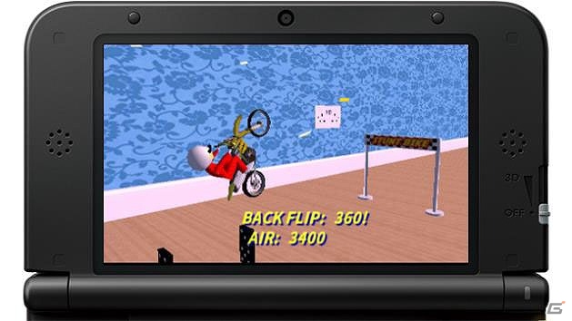 キッチン、リビング、トイレ…家の中で自由にバイクスタントを楽しもう！3DS「トイスタントバイク」が配信の画像3