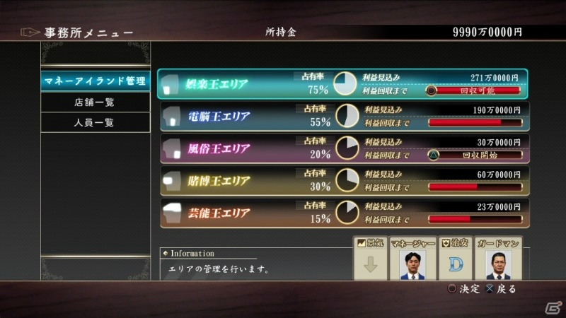PS4/PS3「龍が如く0 誓いの場所」ゲーム紹介ムービー第4回は金が全ての本作におけるシノギシステムを紹介する「金篇」の画像1