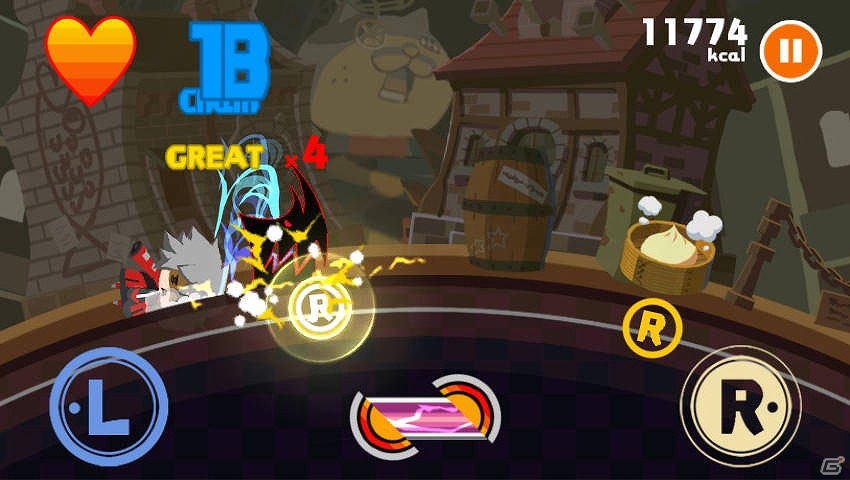 ラグナの必殺技”デッドスパイク”がリズムゲームで登場！Android版「イートビート デッドスパイクさん」が配信の画像8