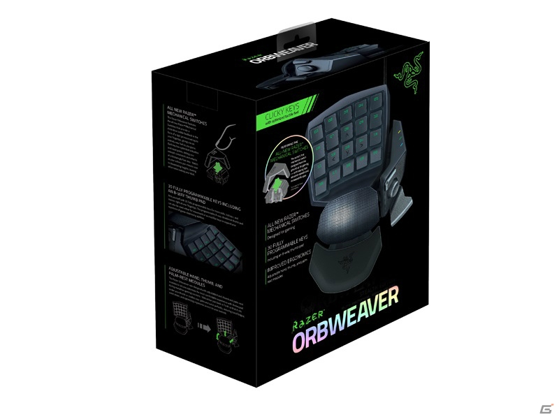 オリジナルグリーンスイッチを採用した左手用キーパッド「Razer Orbweaver 2014」が1月30日に発売の画像6