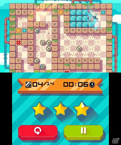 この弾み、もう止まらない！3DS「ハネカエリーノ」が配信―トリッキーなステージが特徴の新感覚ブロックくずしゲームの画像2