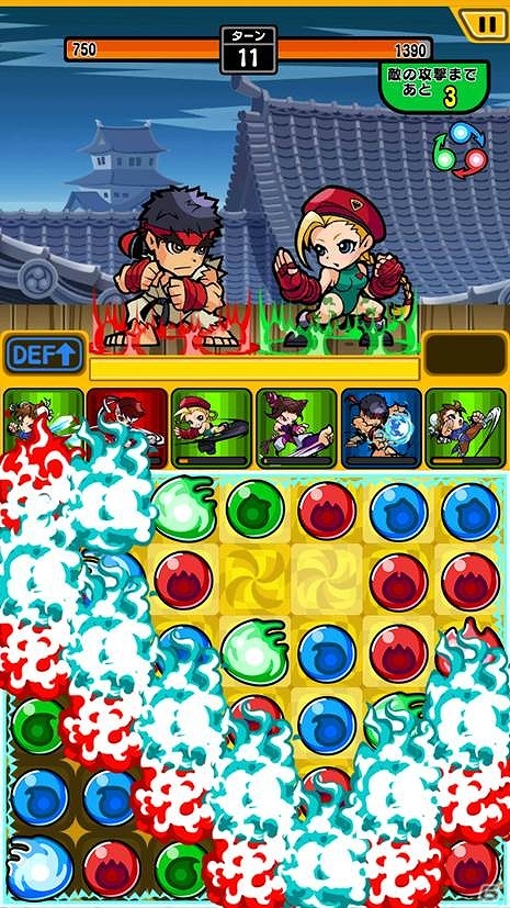 Android「ストリートファイター パズルスピリッツ」キャラクターを自分好みに育て上げよう！「ファイターパワーアップシステム」が実装の画像1