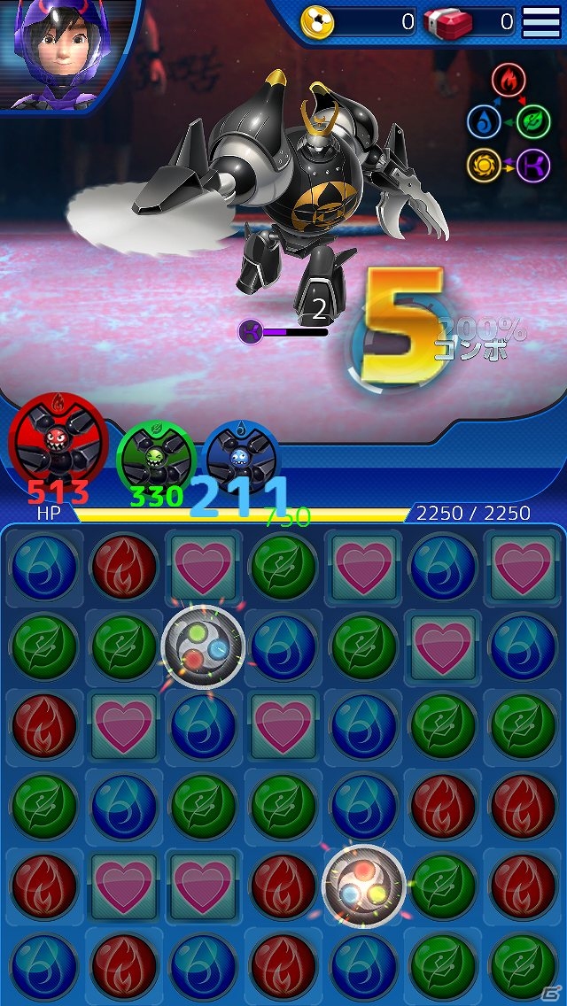 iOS/Android向けパズルRPG「ベイマックス: Bot Fight」を紹介！今週のおすすめスマホゲームアプリレビューの画像6