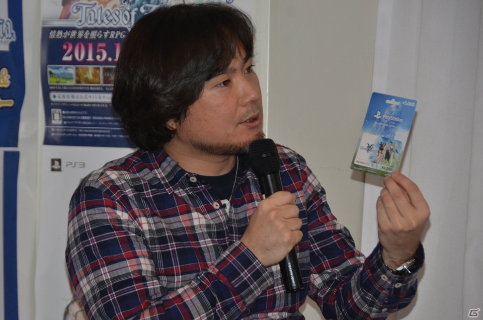 「テイルズ オブ ゼスティリア」ゲームの特徴や各キャラの秘奥義などを紹介した馬場プロデューサーによるトークショーをレポートの画像21