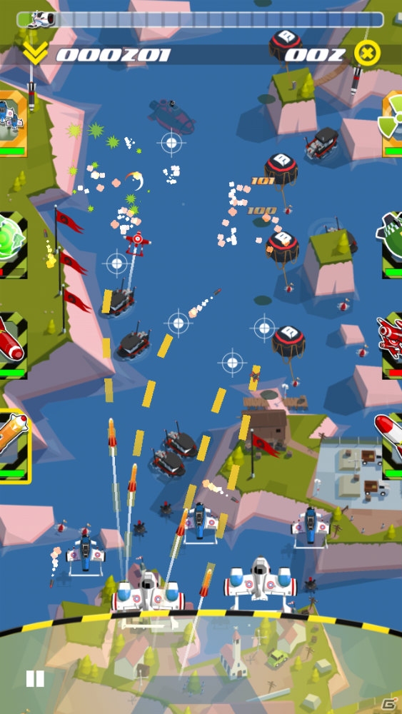 的確な武器を用いて敵を撃破！iOS向け戦略シューティングゲーム「スカイパトロール」が1月22日より配信の画像2