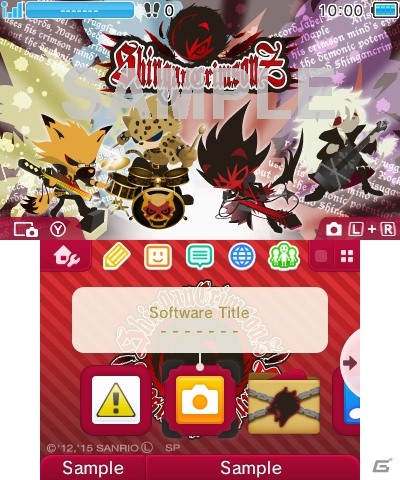サンリオ発のTVアニメキャラクターが3DSテーマになって登場！「SHOW BY ROCK!!」ニンテンドー3DS用テーマ2種が配信の画像2