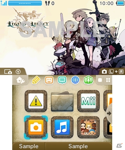 「レジェンド オブ レガシー」3DS用テーマが本日配信―メインビジュアルや遺跡をデザインした全5種の画像1