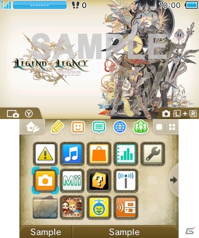「レジェンド オブ レガシー」3DS用テーマが本日配信―メインビジュアルや遺跡をデザインした全5種の画像2