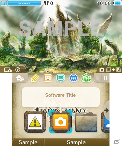 「レジェンド オブ レガシー」3DS用テーマが本日配信―メインビジュアルや遺跡をデザインした全5種の画像4