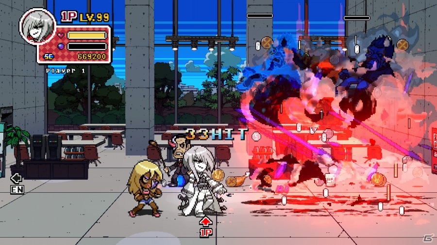 8bit美少女が滑らかに動く！ベルトスクロール型ラインアクション「ファントムブレイカー：バトルグラウンド」が1月24日よりSteamにて配信の画像10