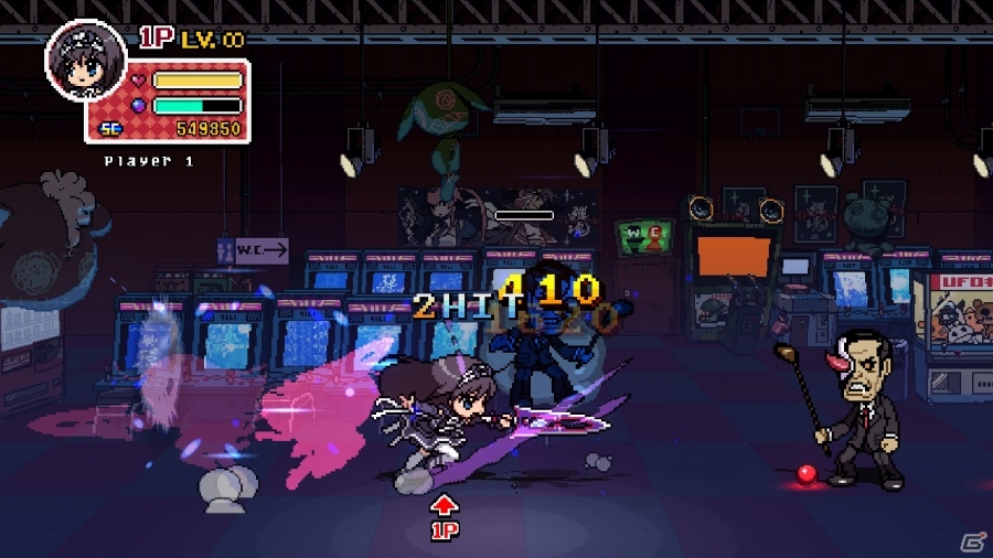 8bit美少女が滑らかに動く！ベルトスクロール型ラインアクション「ファントムブレイカー：バトルグラウンド」が1月24日よりSteamにて配信の画像11