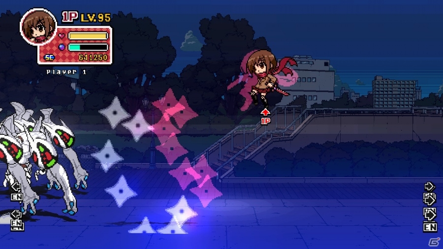 8bit美少女が滑らかに動く！ベルトスクロール型ラインアクション「ファントムブレイカー：バトルグラウンド」が1月24日よりSteamにて配信の画像3