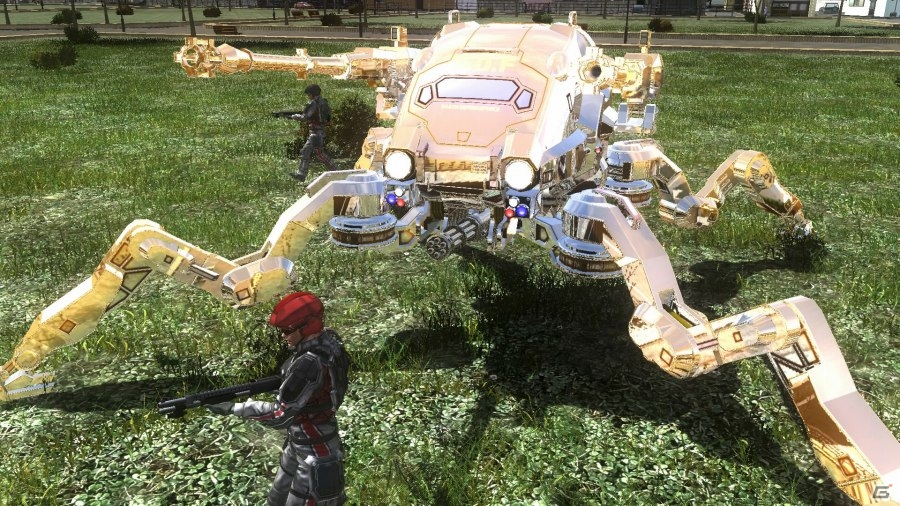 PS4「地球防衛軍4.1 THE SHADOW OF NEW DESPAIR」初回封入特典の金ピカ指揮官機「デプス・クロウラーゴールドコート」を紹介の画像5