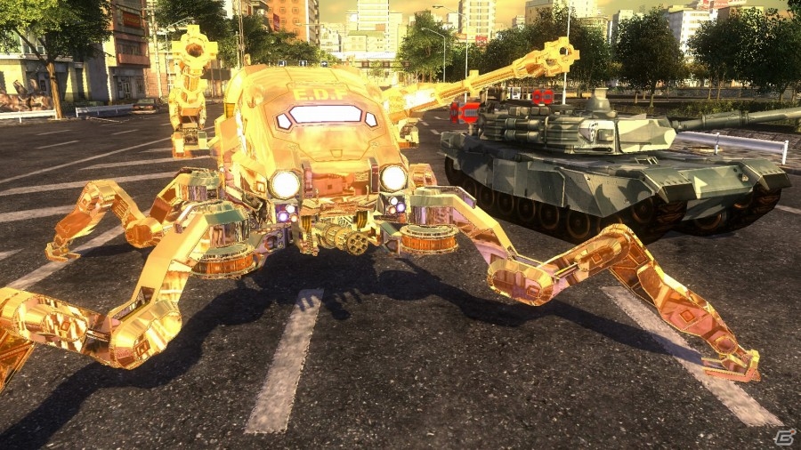 PS4「地球防衛軍4.1 THE SHADOW OF NEW DESPAIR」初回封入特典の金ピカ指揮官機「デプス・クロウラーゴールドコート」を紹介の画像8