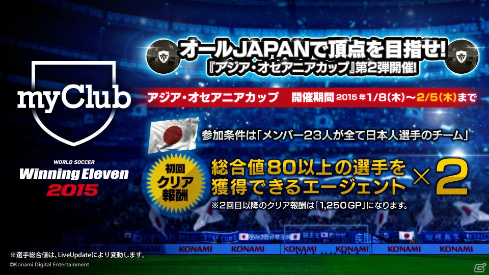 PS4/PS3「ワールドサッカー ウイニングイレブン 2015」ダウンロード版が期間限定で半額に！「サッカー日本代表応援キャンペーン」が開催の画像3